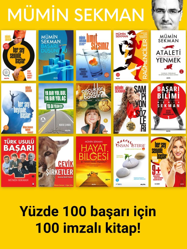 Mümin Sekman'dan isme imzalı 100 kitap